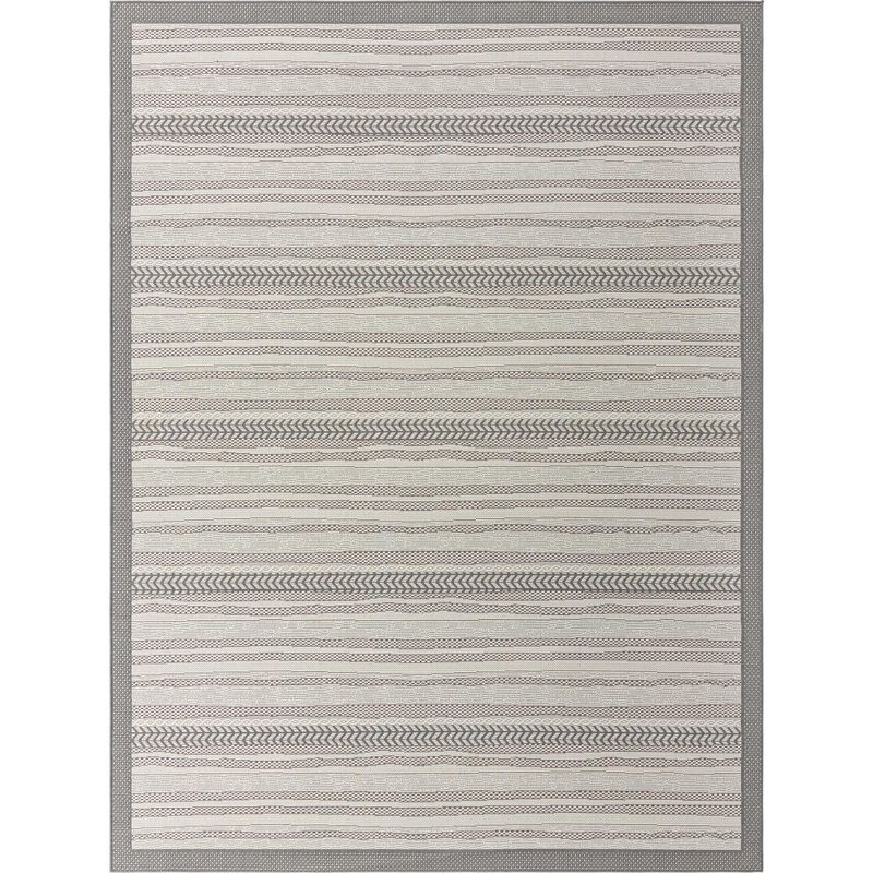 McLellen Striped Indoor / Outdoor Rug