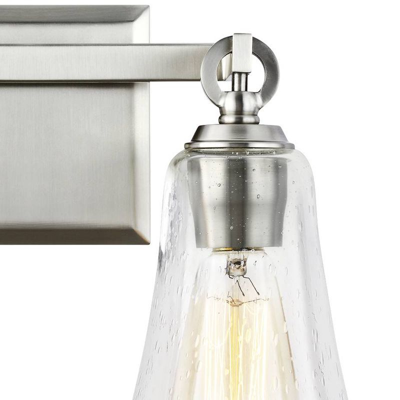 Generation Lighting Monterro 9 1/2" Satin Nickel 2-Light Wall Sconce
