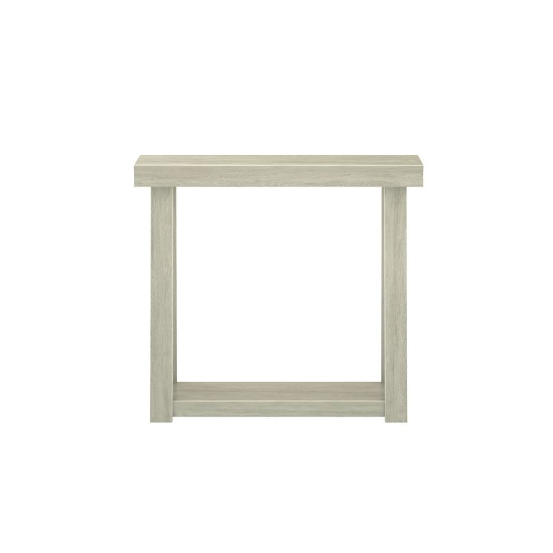 Plank+Beam 36” Solid Wood Console Table with Storage, Classic Farmhouse Style Sofa Table with Shelf, Narrow Entryway Table for Hallway, Seashell