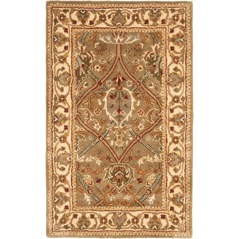 Persian Legend PL819 Hand Tufted Indoor Accent Rug - 2'6"x4' - Light Green/Beige - Safavieh