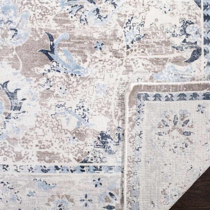 Mirage MIR972 Hand Loomed Area Rug - Blue/Charcoal - 8'x10' - Safavieh.