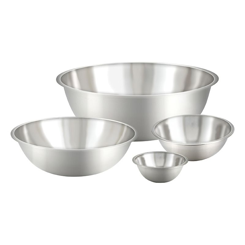 Winco Mixing Bowl, Economy, Stainless Steel, 8 Quart