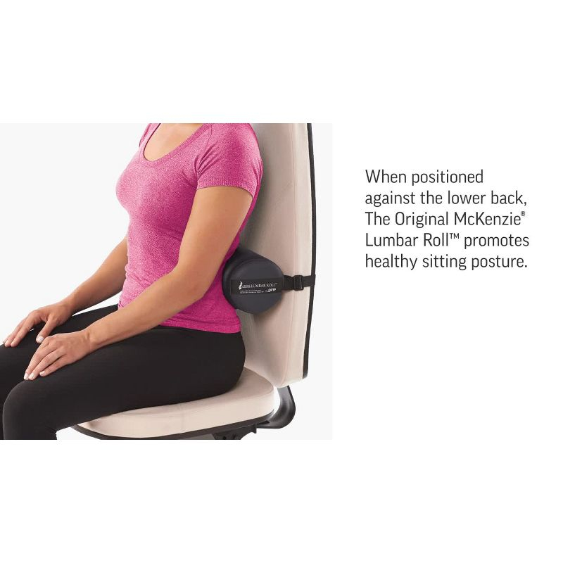 OPTP The Original McKenzie SuperRoll - USA-Made Low Back Lumbar Pillow for Office Chair Lumbar Support, Car Back Support Seat Cushions and Travel