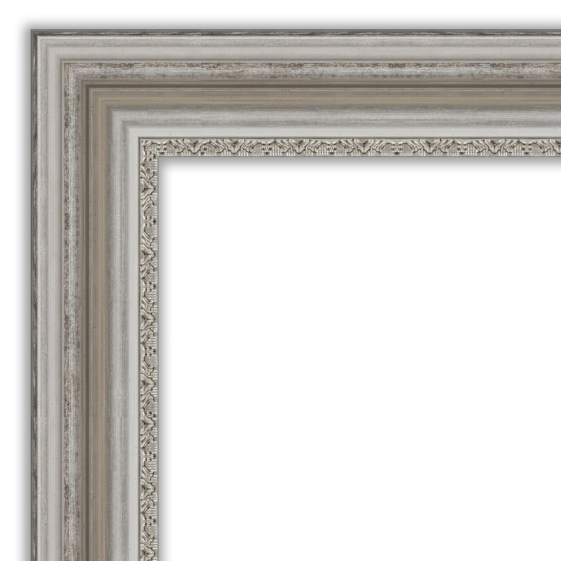 Amanti Art Natural Cork Board Framed Parlor Silver Bulletin Board 30 in. x 22 in.