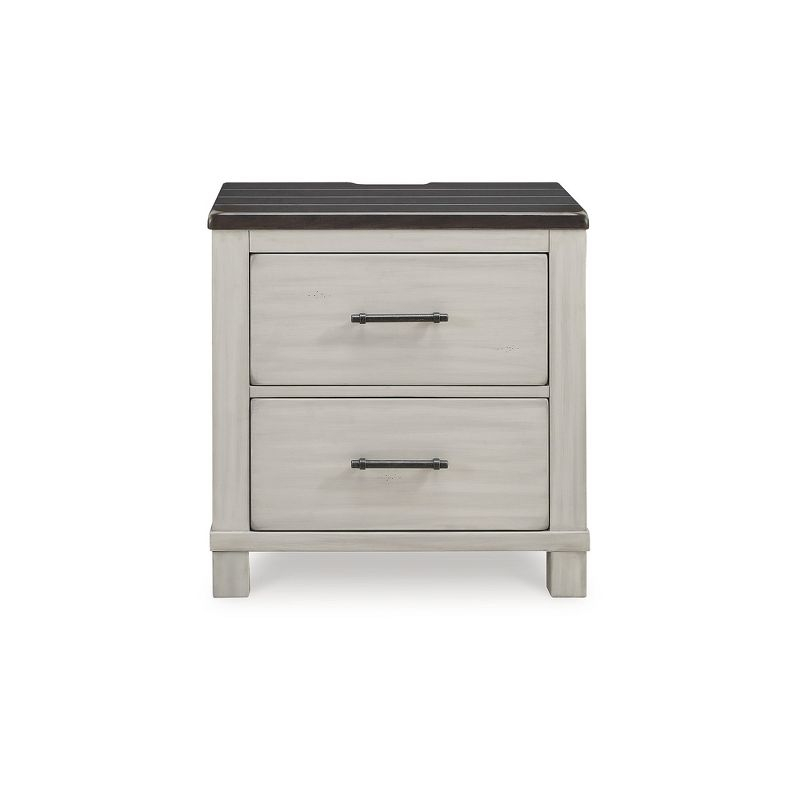 Signature Design by Ashley Darborn 2 Drawer Nightstand, Gray & Brown