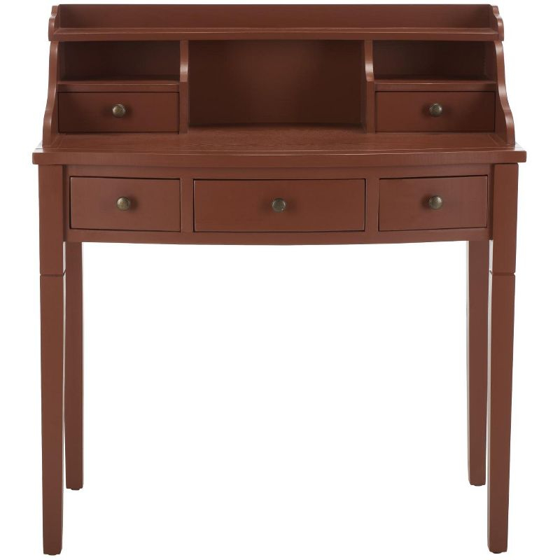 Landon Writing Desk - AMH6516 - Henna Brown - Safavieh Couture