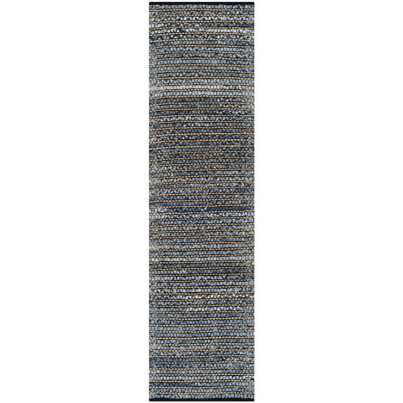 Cape Cod CAP365 Hand Woven Runner Rug - Blue - 2'3"x18' - Safavieh.