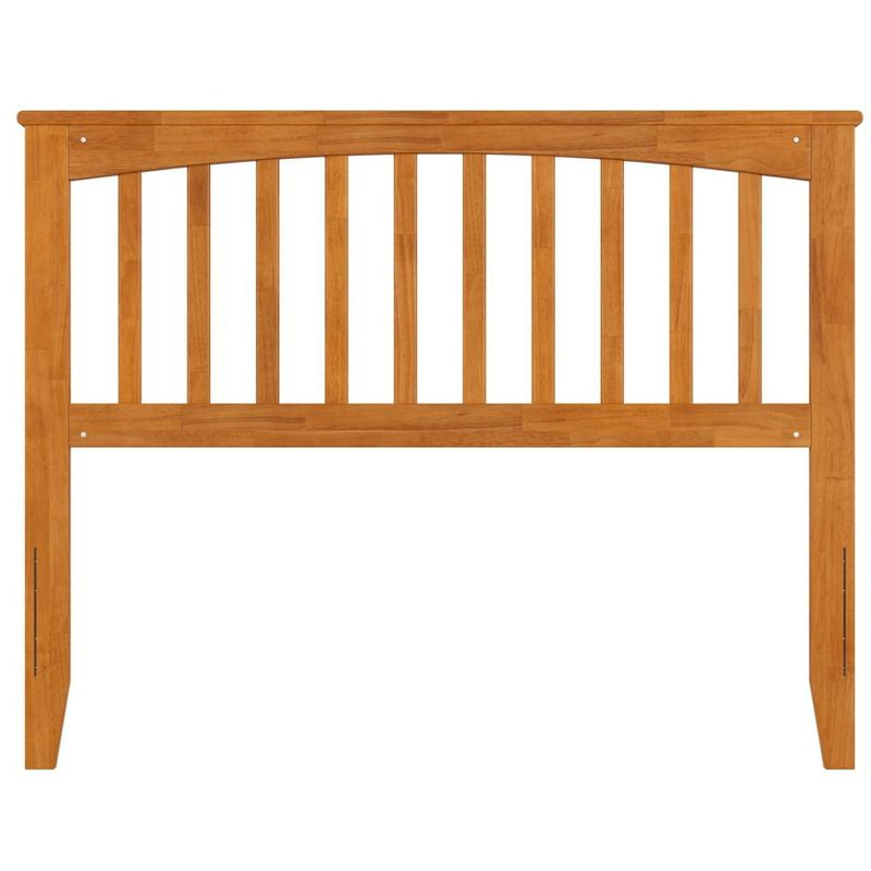 AFI Furnishings Mission Full Solid Wood Headboard with Attachable Charger in Light Toffee