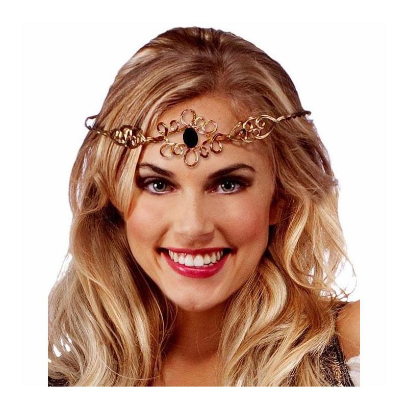 Forum Novelties Medieval Princess Gold Circlet Crown Adult Costume Head Ornament One Size