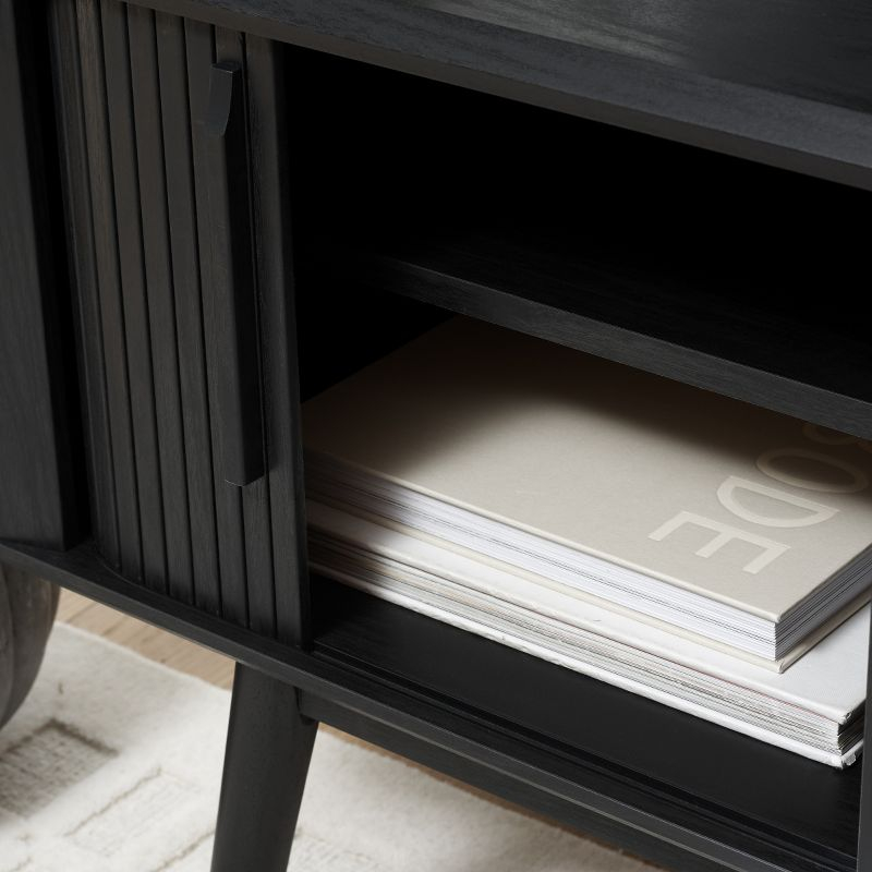 Aphra 2 Door 2 Shelf Media Stand - MED9624 - Black - Safavieh