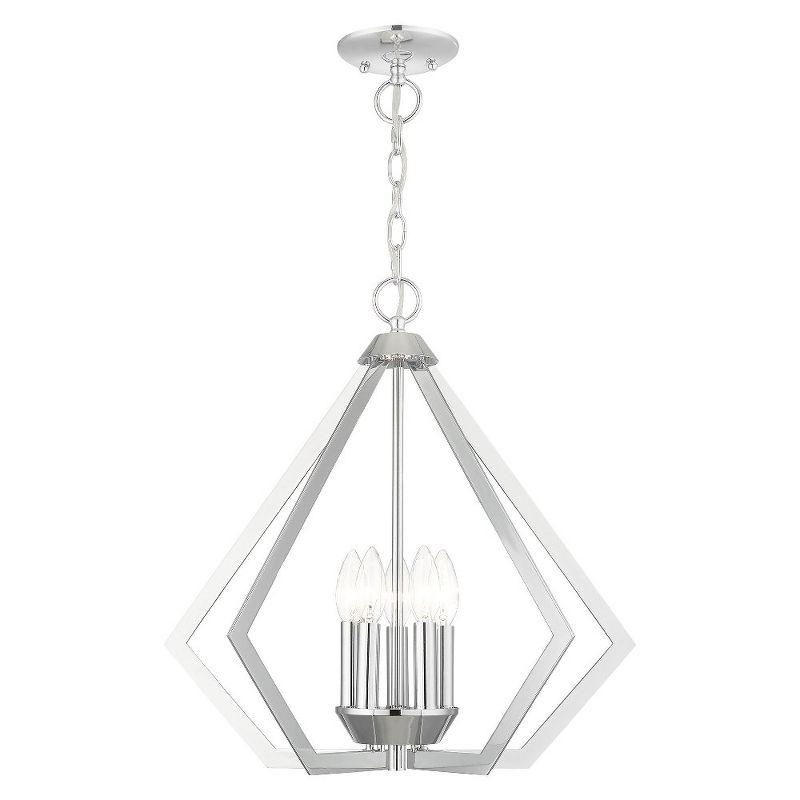 Livex Lighting Prism 5 - Light Chandelier in  Polished Chrome