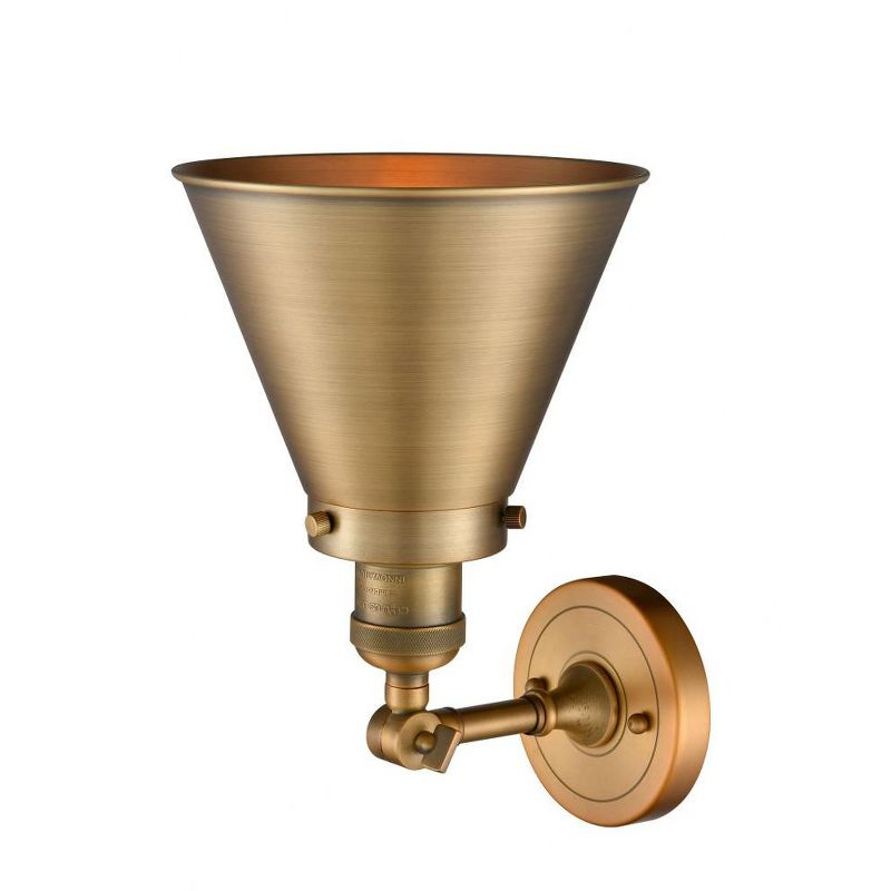 Innovations Lighting Franklin Restoration 1 - Light Sconce in  Brushed Brass