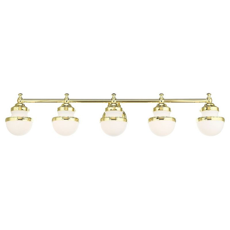 Livex Lighting Oldwick 5 - Light Vanity in  Polished Brass