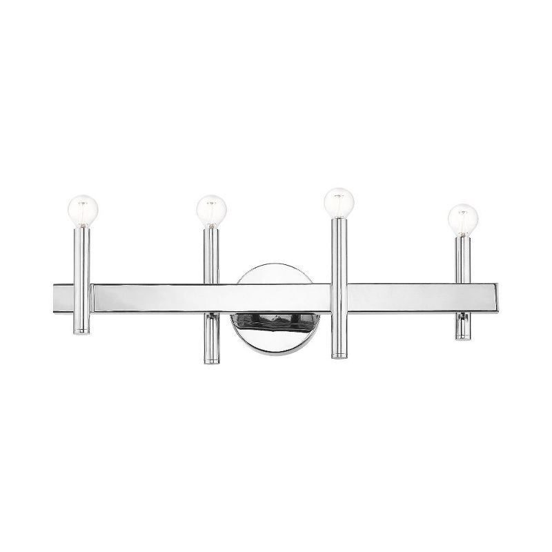 Livex Lighting Denmark 4 - Light Vanity in  Polished Chrome