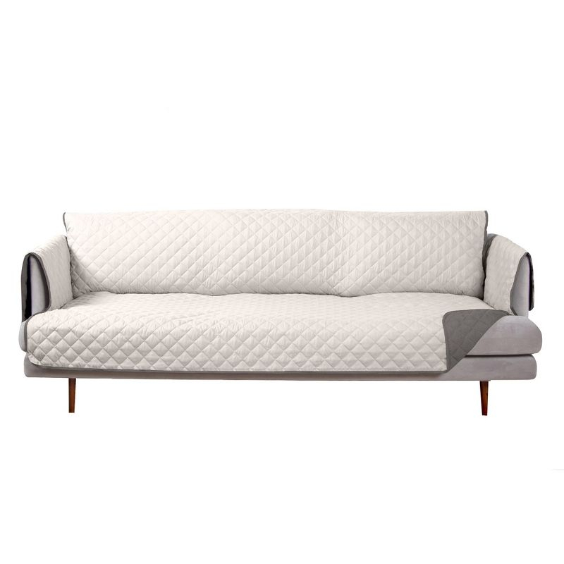 FurHaven Water Resistant Reversible Sofa Cover Furniture Protector