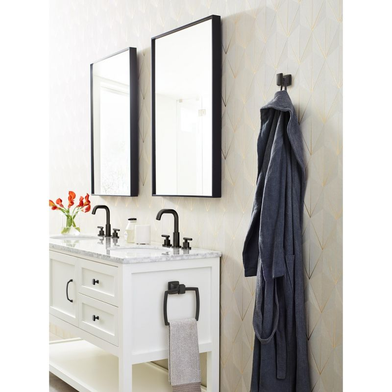 Amerock Revitalize Matte Black Single Prong Robe Hook