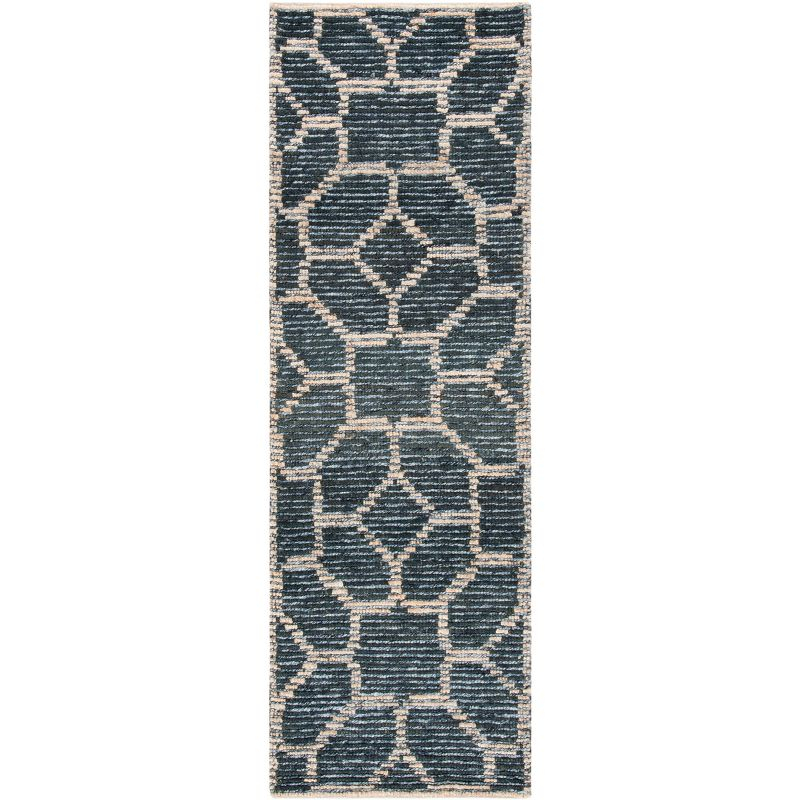 Natural Fiber NF218 Hand Woven Runner Rug - Beige/Charcoal - 2'3"x7' - Safavieh.