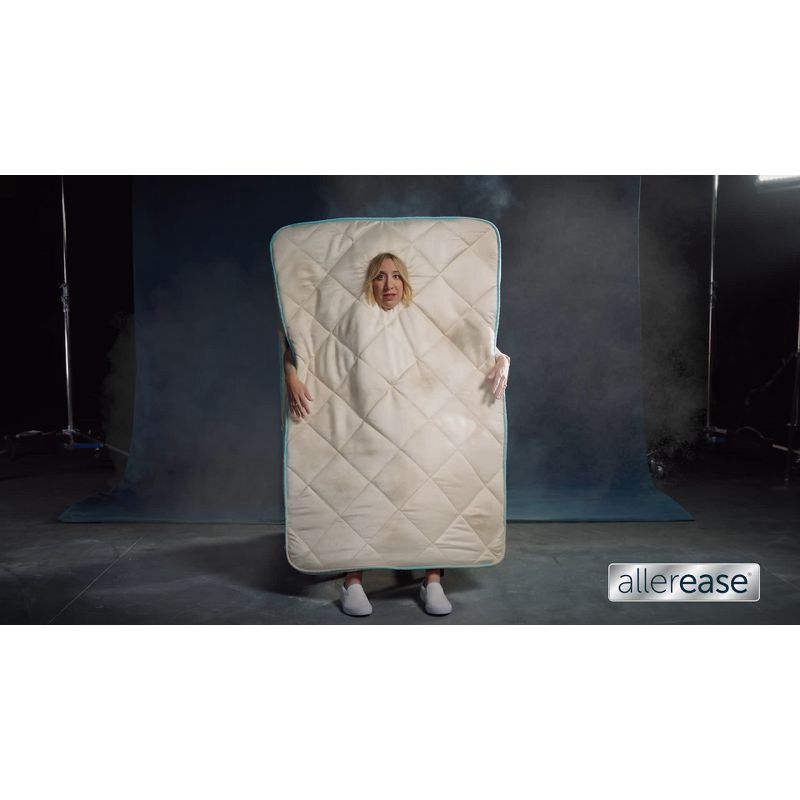 Allerease Twin Ultimate Cotton Waterproof Allergen and Bedbug Barrier Zippered Mattress Protector: Hypoallergenic Encasement