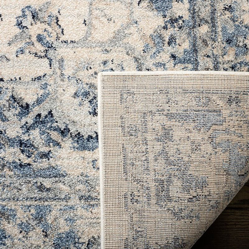 Charleston CHL411 Loomed Indoor Runner Rug - Ivory/Navy - 2'x16' - Safavieh