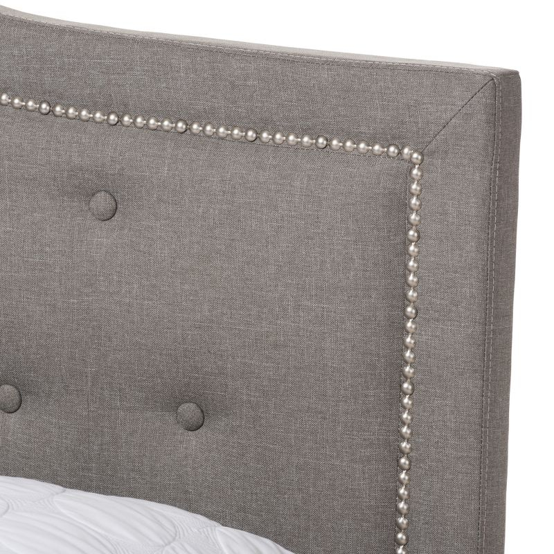 Emerson Modern and Contemporary Fabric Upholstered Bed - Baxton Studio