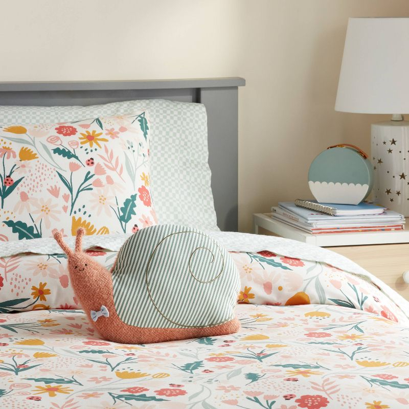 Snail Reversible Mini Decorative Pillow - Pillowfort™
