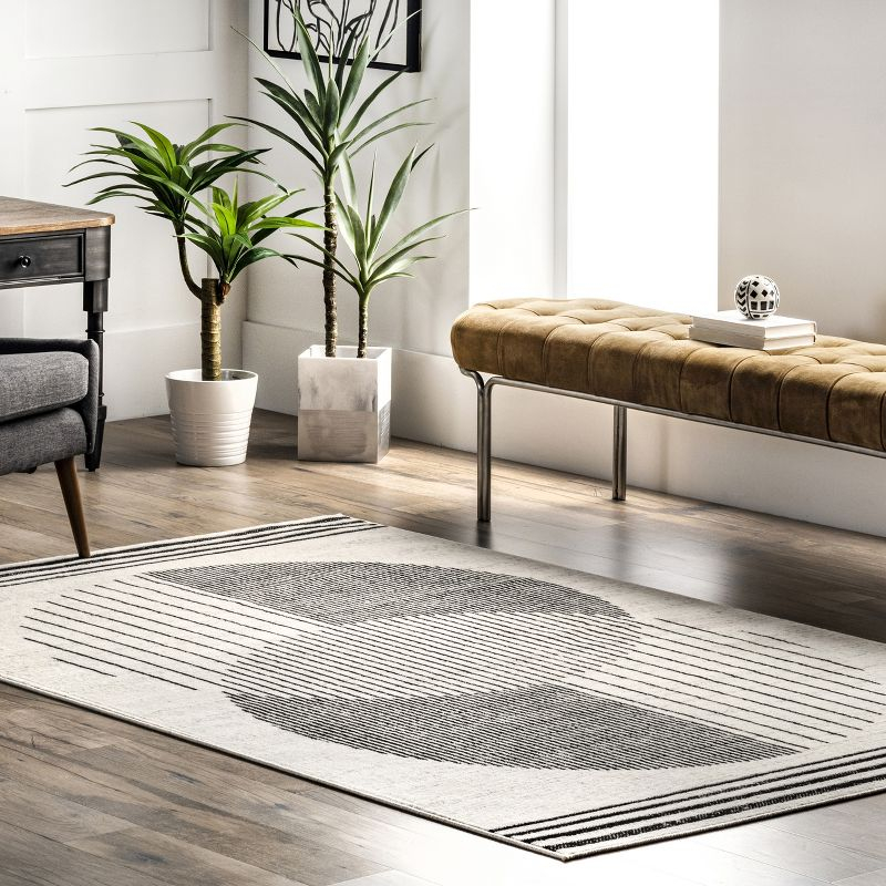 nuLOOM Blaire Contemporary Solar Eclipse Area Rug