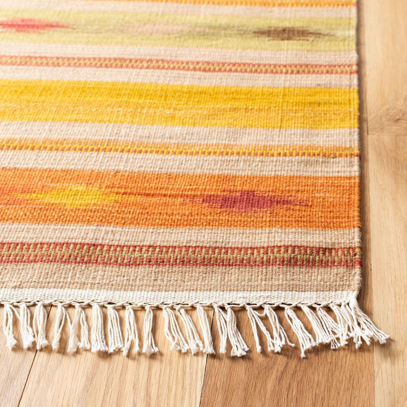 Kilim NVK176 Hand Woven Indoor Runner Rug - Brown/Multi - 2'3"x10' - Safavieh.