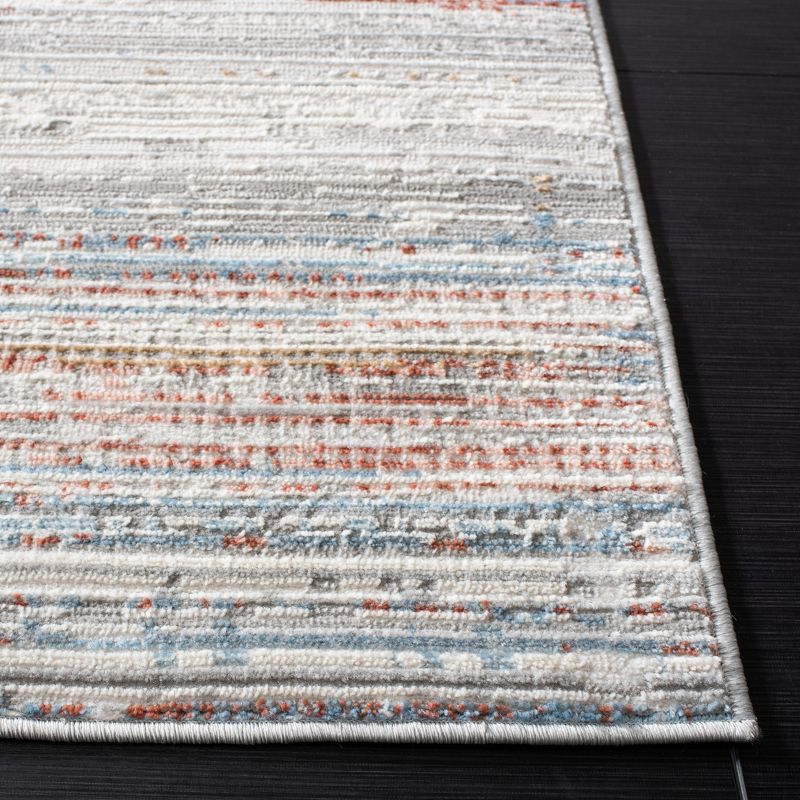 Shivan 100 SHV198 Power Loomed Indoor Area Rug - Ivory/Rust - 8'x10' - Safavieh