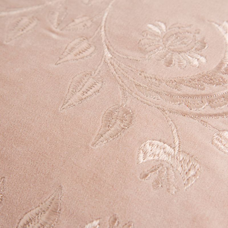 20"x20" Oversize Poly Filled Solid Square Throw Pillow Cover Blush - Rizzy Home: Cotton, Reversible, Zippered