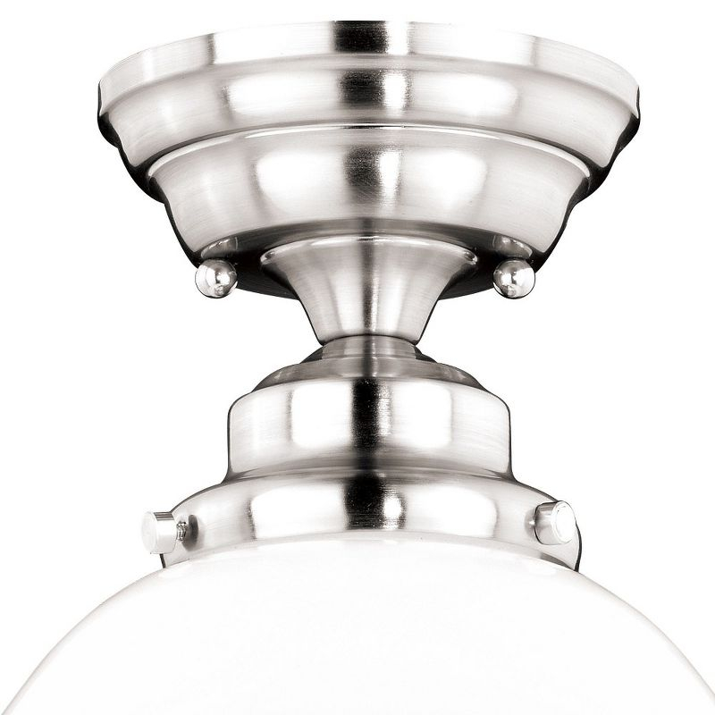 Vaxcel Huntley 1 - Light Flush Mount in  Satin Nickel