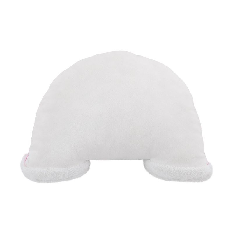 NoJo Little Love by NoJo Rainbow Shaped Plush Sherpa Decorative Pillow with Clouds