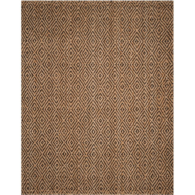 Natural Fiber Tortuga NF181 Hand Woven Indoor Area Rug - Natural/Black - 8'x10' - Safavieh