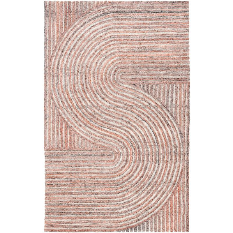 Southampton SHA301 Hand Tufted Indoor Area Rug - Rust - 5'x8'- Safavieh