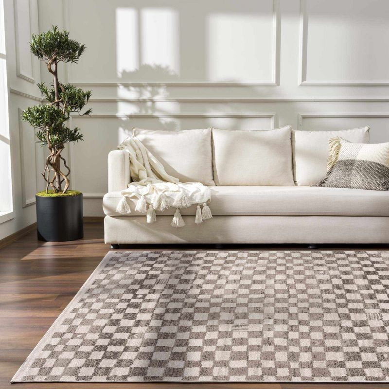 Hauteloom Rectangle Area Rug   Cream