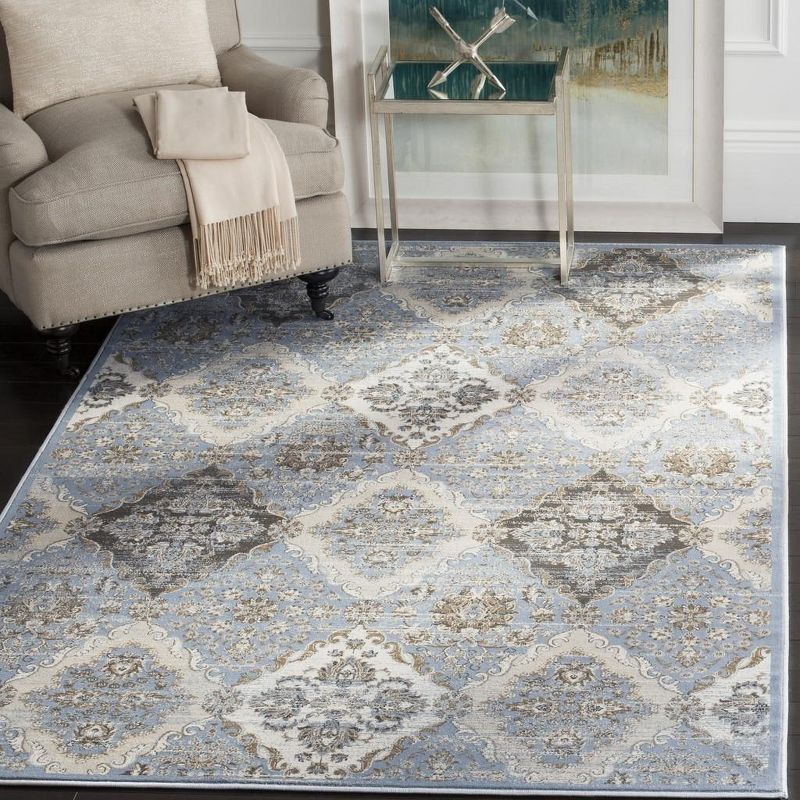 Vintage VTG572 Power Loomed Indoor Area Rug - Light Blue/Ivory - 5'1"x7'7" - Safavieh