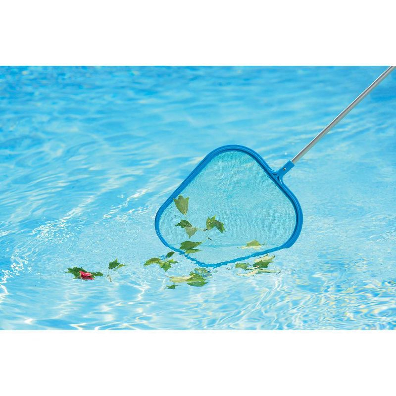 Poolmaster Swimming Pool Leaf Skimmer with 4" 2pc Pole - Essential Collection