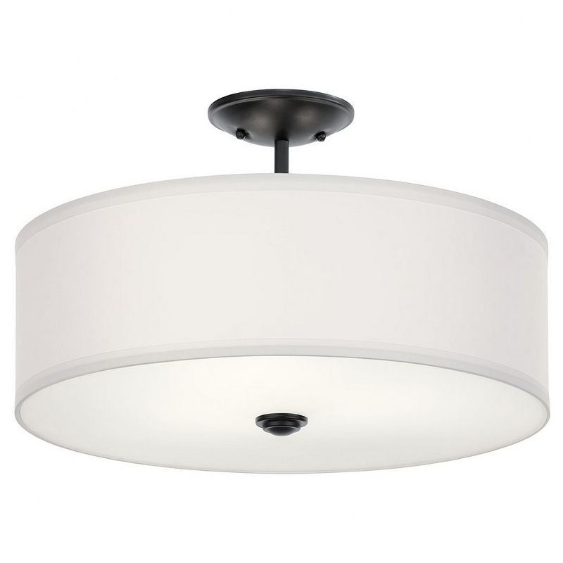 Kichler Lighting Shailene 3 - Light Semi-Flush Mount in  Black