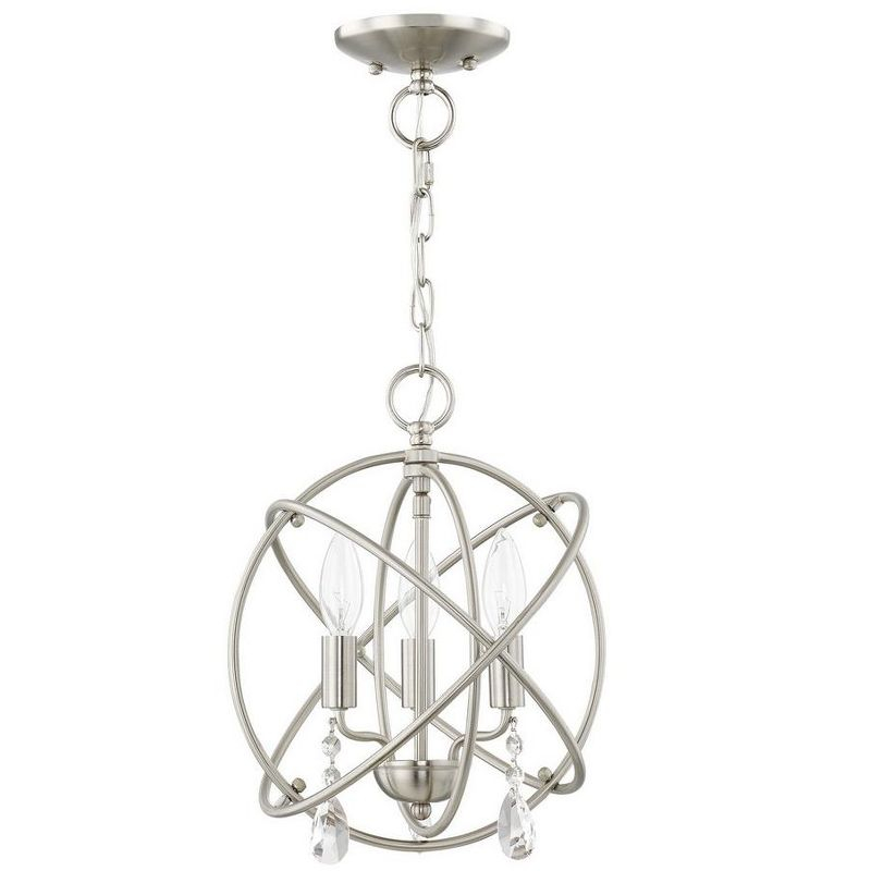 Livex Lighting Aria 3 - Light Chandelier in  Brushed Nickel
