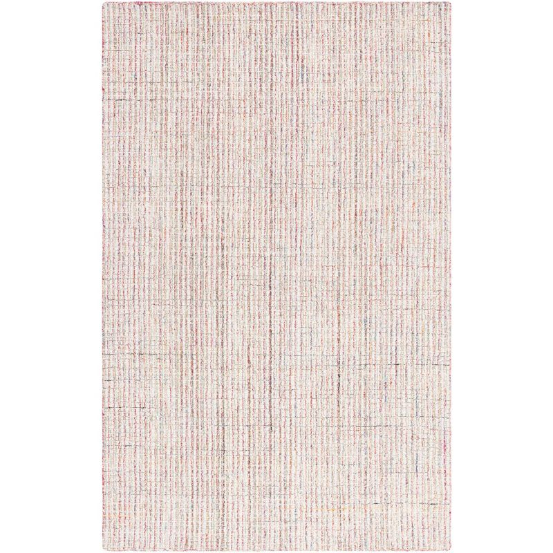 Abstract ABT481 Handmade Indoor Area Rug - Red/Green - 8'x10' - Safavieh