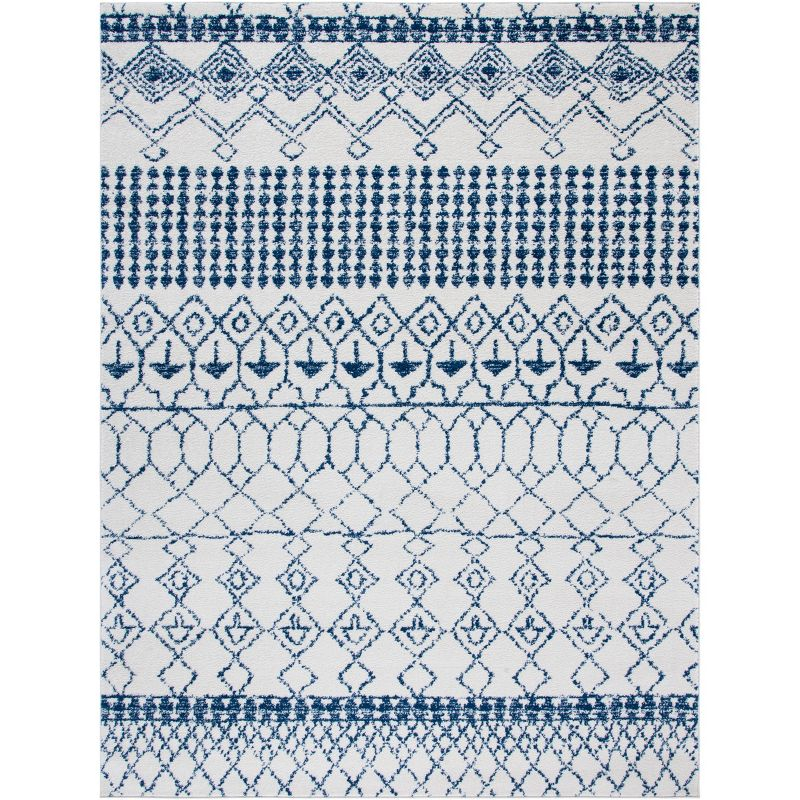 Tulum TUL229 Power Loomed Area Rug - Ivory/Navy - 6'x9' - Safavieh.