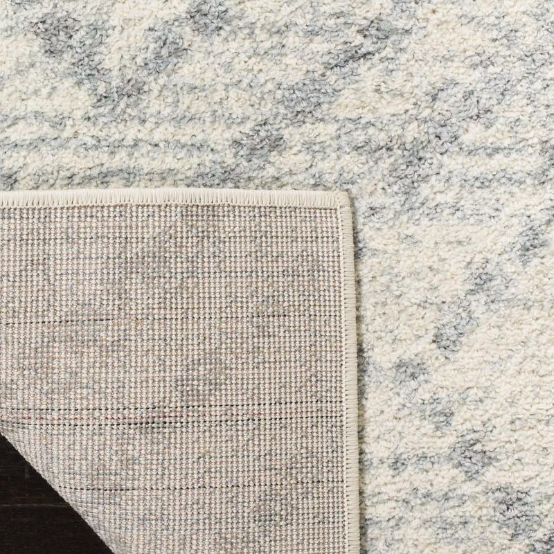 Adirondack ADR131 Machine Made Indoor Area Rug - Ivory/Light Blue - 6'x6' - Safavieh