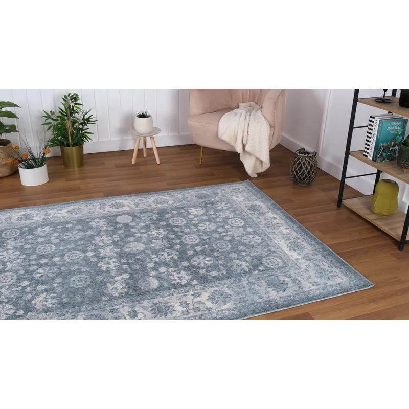 Luxe Weavers Floral Oriental Ivory 8x10 Area Rug