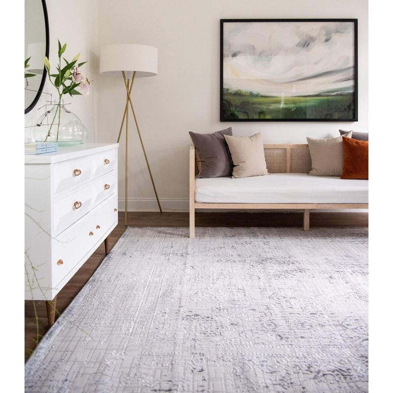 Unique Loom Aberdeen Collection Area Rug - Stanhope (5' 1" x 8' Rectangle Gray/Beige)