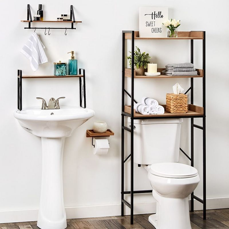 The Lakeside Collection Farmhouse Bathroom Collection - Toilet Tissue Holder Natural