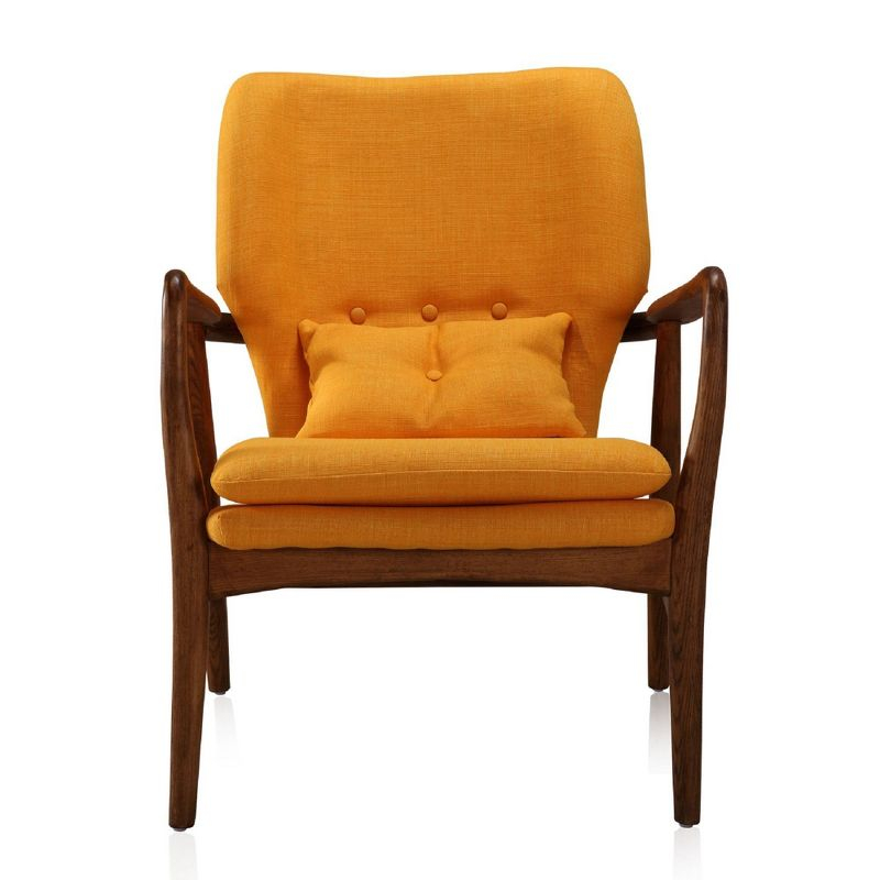 Bradley Accent Chair and Ottoman Yellow - Manhattan Comfort
