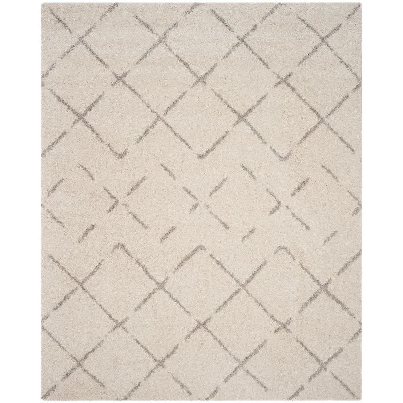Arizona Shag ASG743 Power Loomed Indoor Area Rug - Ivory/Beige - 8'x10' - Safavieh