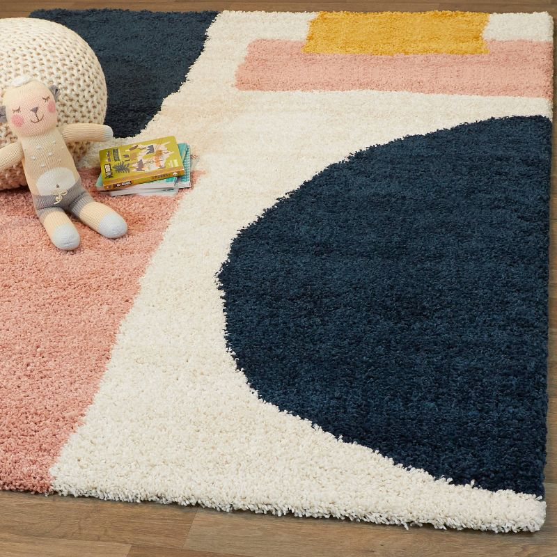 7'10"x10' Chapelle Mid-Century Modern Geometric Rug Blue - Balta Rugs