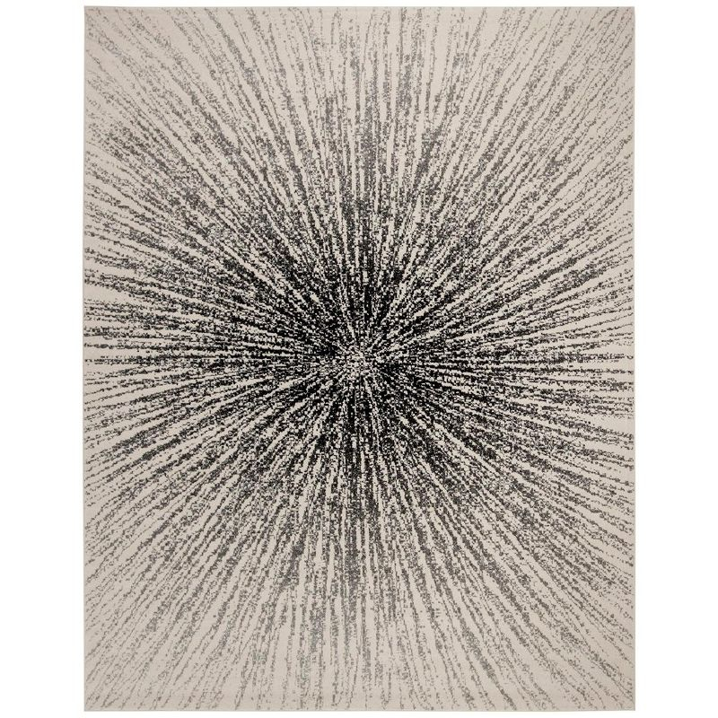 Evoke EVK228 Power Loomed Indoor Area Rug - Black/Ivory - 8'x10' - Safavieh