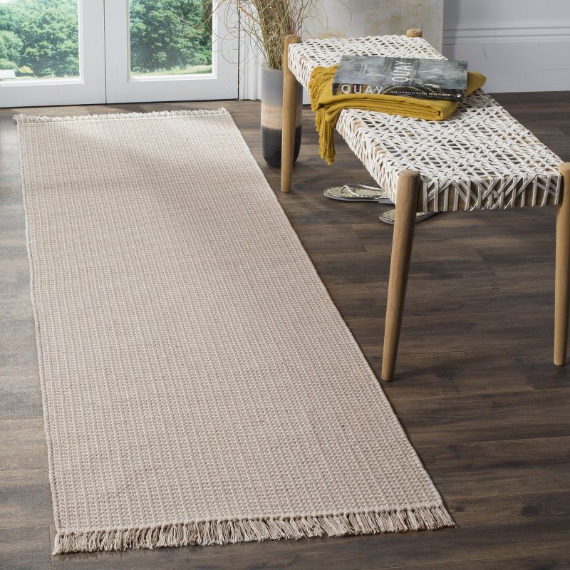 Montauk MTK340 Hand Woven Indoor Runner Rug - Ivory/Grey - 2'3"x6' - Safavieh