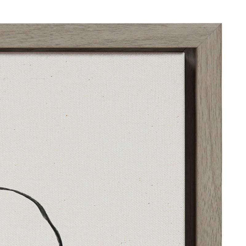(Set of 2) 18" x 24" Sylvie Going in Circles by Teju Reval Textured Framed Canvas Set Gray - Kate & Laurel All Things Decor